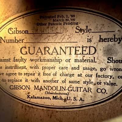 1919 Gibson A-2 Mandolin with Original Hard Shell Case image 7