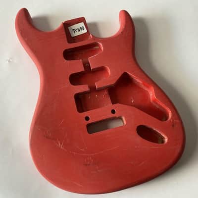 Red HSS Basswood Guitar Double Cutaway Body image 10