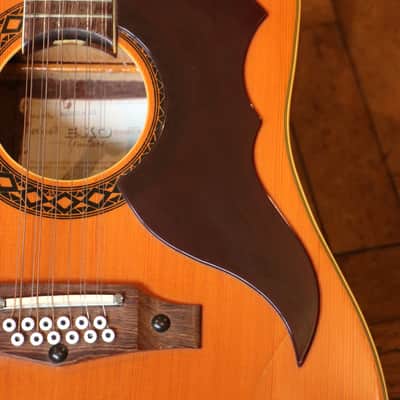 (Players Guitar - Few Lacquer Cracks) Vintage Eko Ranger XII c.1970 image 7