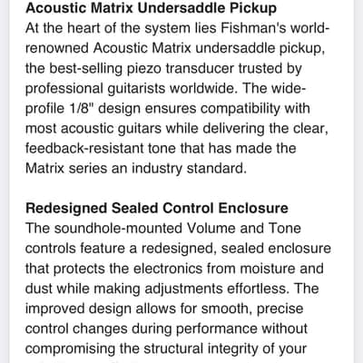 Fishman Matrix Infinity VT Acoustic Pickup with Narrow Saddle image 9