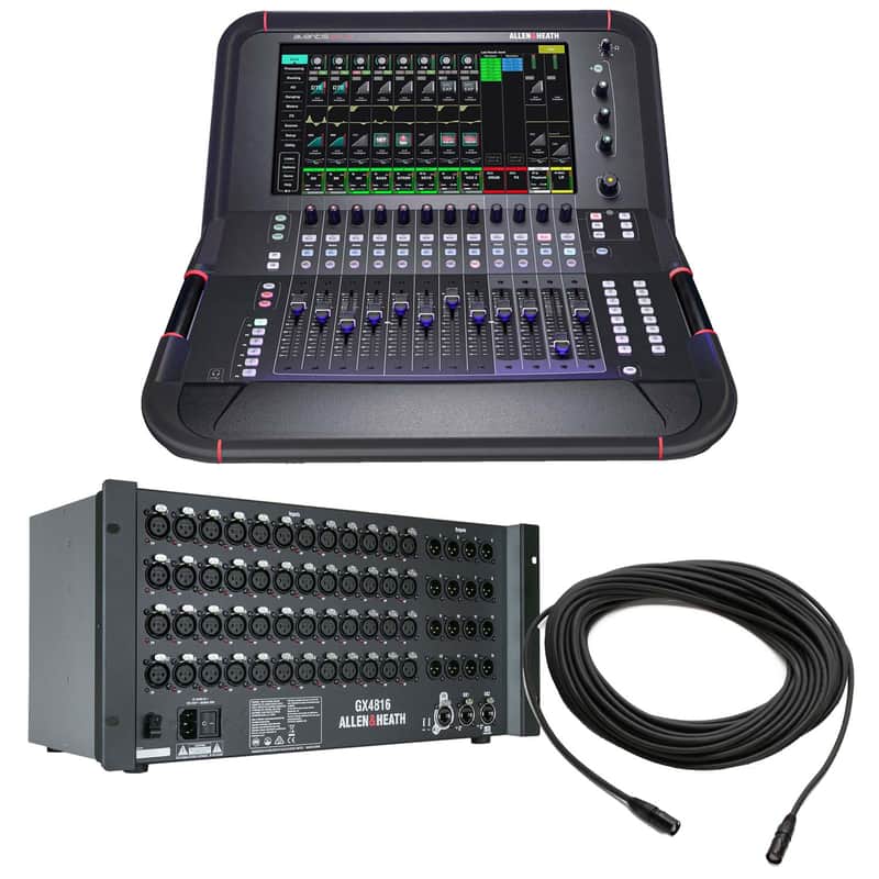 Allen & Heath Avantis Solo 64-channel Digital Mixer, Ethercon Cable 100FT, Allen & Heath GX4816 Bundle image 1