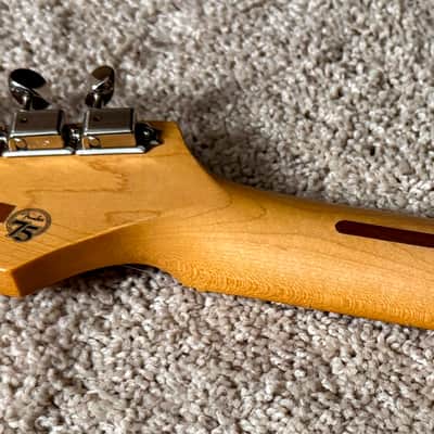 Fender Vintera '50s Stratocaster Modified with Maple Fretboard 2021 Model with 75th stamp in 2-Color Sunburst image 13