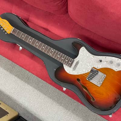 Fernandes TE-3 Thinline T-style Made in Japan 1994 - 3 Tone Sunburst w/ case image 1