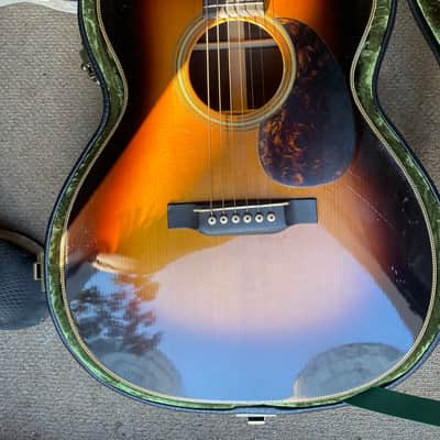 Pre-War Guitar Co OM Brazilian 2023 - Shade Top / Herringbone image 4