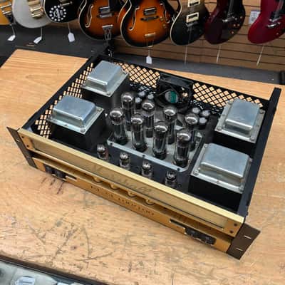 Marshall EL34 100/100 Dual Monoblock Rackmount Power Amplifier - Black and Gold image 6