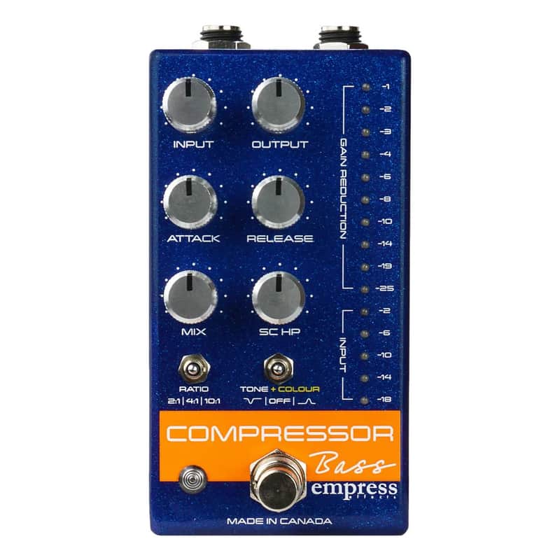 Empress Effects Bass Compressor Blue Sparkle *Free Shipping in the US* image 1