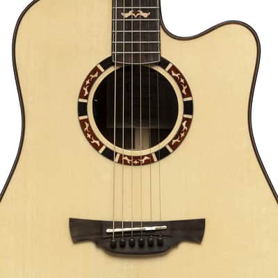 Crafter STG D22CE PRO Stage Series Dreadnought Cutaway Solid Spruce Top Mahogany Neck 6-Acoustic-Electric Guitar image 3