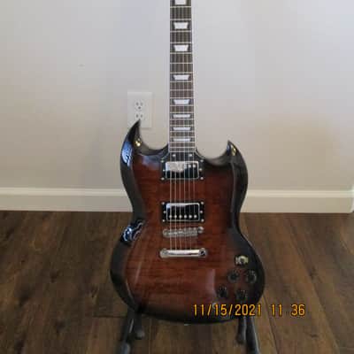Firefly FFLG  SG Style, 2021, Cobra Burst image 1