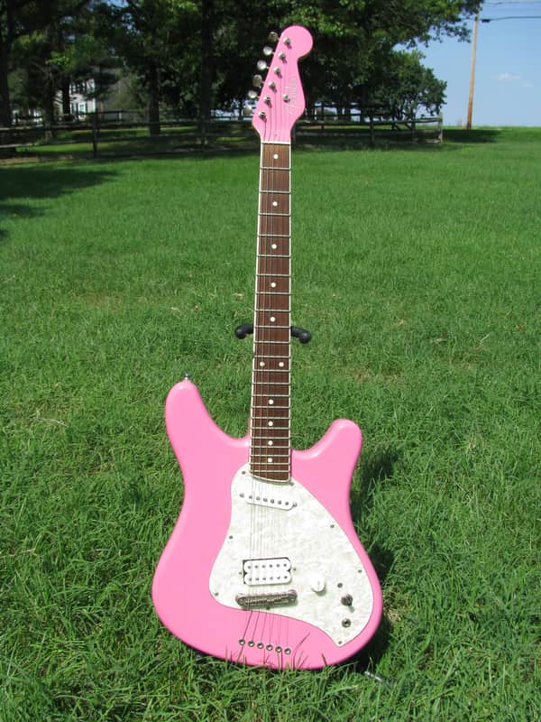 Ultra Rare, Early Fender Labeled 1996/97 Pink Venus Guitar, MIJ