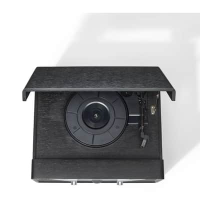 Crosley CR7016A Rhapsody 3-Speed Turntable AM/FM Radio CD Player - Black -NEW image 12