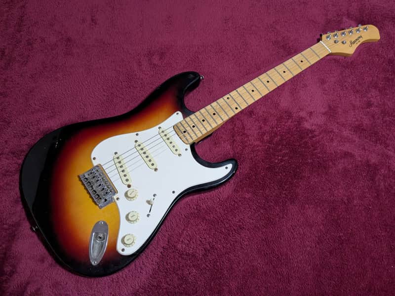 Harmony H-80T Strat Copy 1980s - Sunburst - Made in Korea image 1