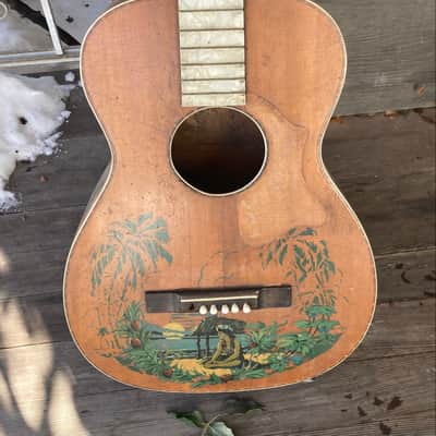 1930s Supertone Aloha Decal Hawaiian Parlor guitar Project image 19