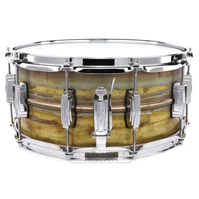 Ludwig LB464R Raw Brass Phonic Snare Drum 14x6.5 image 2