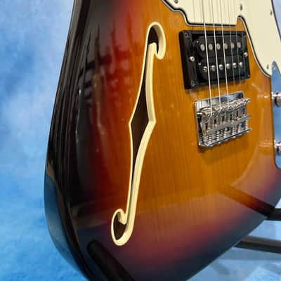 2011 Fender Pawn Shop '72 Semi-Hollow Sunburst w/ Shop Tags, Japan MIJ image 10