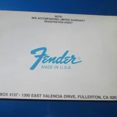 REAL ORIGINAL '78 FENDER BASSMAN 70 HEAD Tube Guitar Amp OWNERS MANUAL ! Nice! image 6