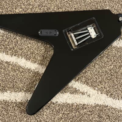 RARE! 2018 Epiphone Richie Faulkner Signature Flying V Custom Ebony Judas Priest image 6