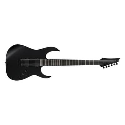 Ibanez RGRTB621 Iron Label HH Guitar w/ Dimarzio Pickups - Black Flat image 3