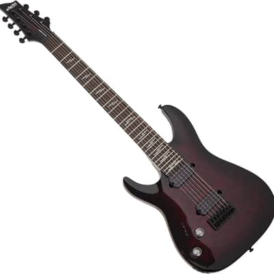 Schecter Omen Elite-6 LH - Black Cherry Burst (2459) image 2