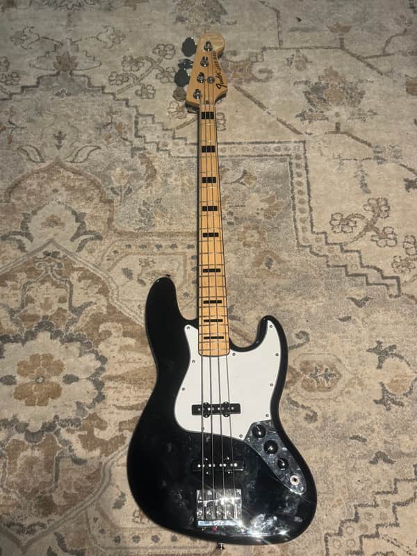 Fender MIM Geddy Lee Jazz Bass 2012 - Present - Black image 1