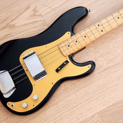 1983 Fender Precision Bass '57 Vintage Reissue Fullerton Black Over Fiesta Red 100% Original w/ohc image 1