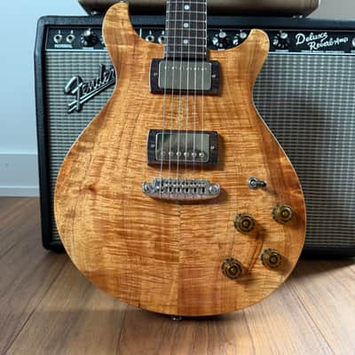 Crow Hill Double Cut - Brazilian board, flamed Koa top image 2