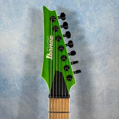 2020 Ibanez RGR5227MFX-TFG Prestige Transparent Fluorescent Green, MIJ image 3
