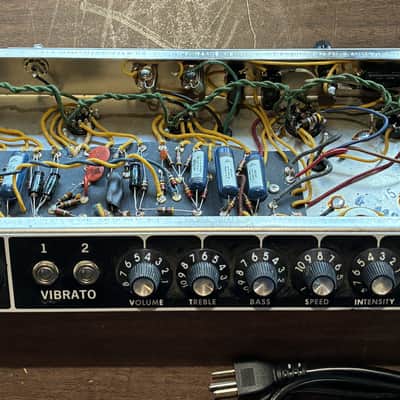 1965 FENDER BLACK FACE DELUXE - AB763 CIRCUIT - EXCELLENT CONDITION image 11