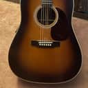 Martin Standard Series D-28 2010ish - in rare Ambertone with pro Fisherman dual source clean dual-jack endpin config
