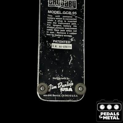 Dunlop GCB95 Cry Baby Standard Wah 1982 - Present - Black - X5193 image 5