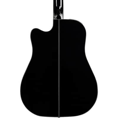 Immagine Takamine GD30CE BLK G30 Series Dreadnought Cutaway Acoustic/Electric Guitar - Gloss Black - 7