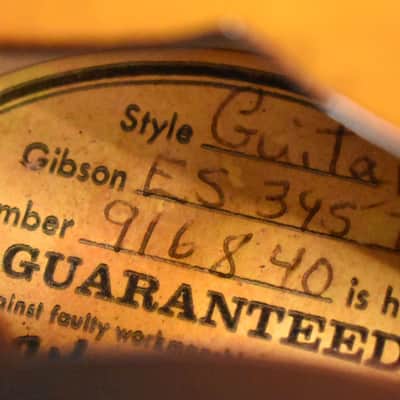 1968 Gibson ES-345TDC Stereo Sunburst Refin Semi-Hollowbody w/OHSC image 15
