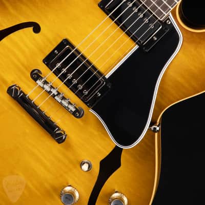 2024 - Gibson Custom Shop PSL '64 ES-335 Figured Reissue Gloss Green Lemon 7.11 #140497 image 13