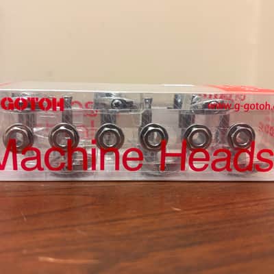 Gotoh Tuning Machines Set 3 & 3 Mini w/ Large Buttons Chrome image 2