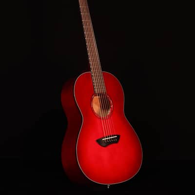 Yamaha CSF1M Parlor Size Acoustic Electric, Crimson Red Burst image 8