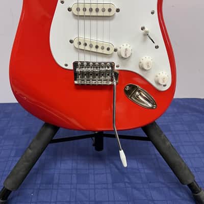 Used 2021 Squier Classic Vibe '50's Strat Stratocaster Electric Guitar Maple Fingerboard Fiesta Red image 8