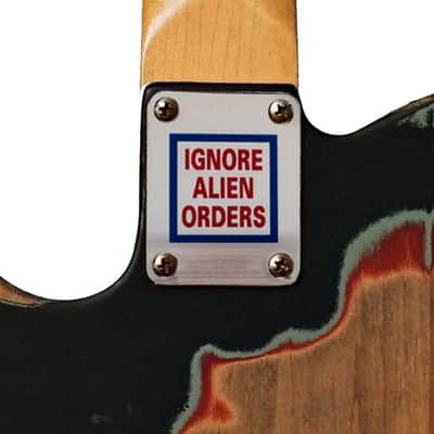 Custom Strummer / CLASH Guitar Graphic Color Image Neck Plate Fits Strat / Tele / Bass- USA MADE! image 2
