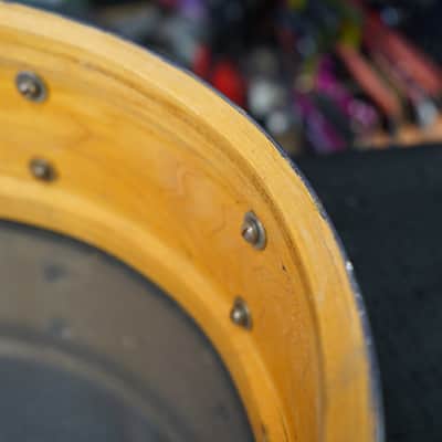 1938 Ludwig & Ludwig 'King Louie' 5x14" 3ply Snare Drum - Green & Gold Duco image 8