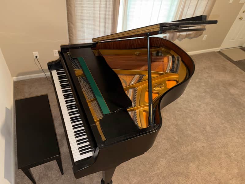 Schimmel Parlor Grand Piano 1970 - Ebony Satin image 1