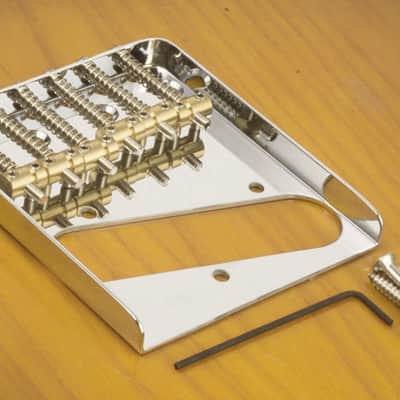 Telecaster® Vintage Style Bridge With 6 Brass Saddles image 3