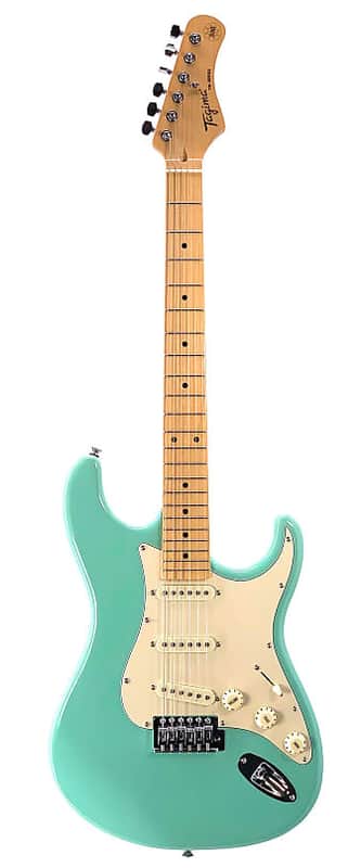 Tagima Model TG530-SG Double Cutaway Electric Guitar in Surf Green Finish image 1