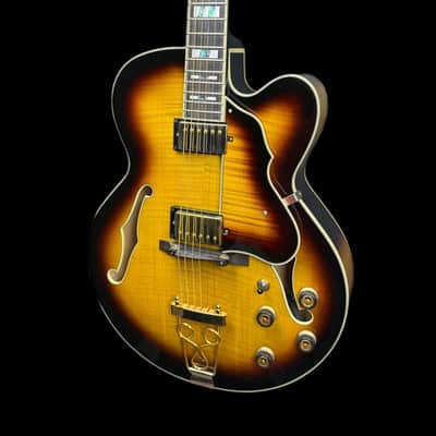 Ibanez AF155-AYS Antique Yellow Sunburst Artstar Semi Acoustic Guitar W/ Case image 3