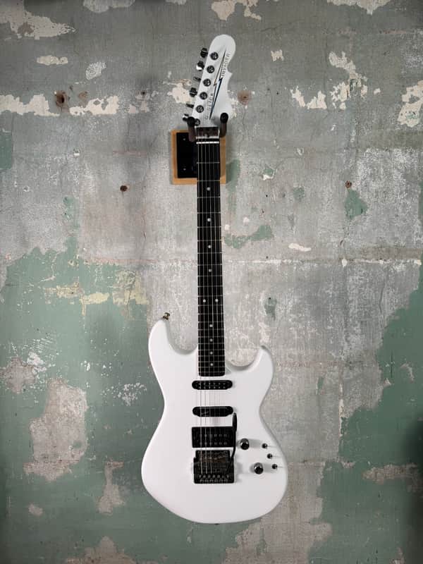 1987 G&L Invader HSS Electric Guitar w/OHSC #G016944 - White image 1