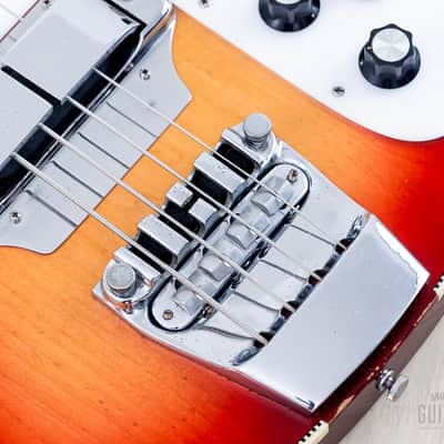 1965 Rickenbacker 4001 Vintage Neck Through Bass Fireglo w/ Case image 8
