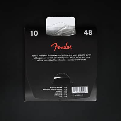 Fender Phosphor Bronze Acoustic Guitar Strings 10-48 image 2