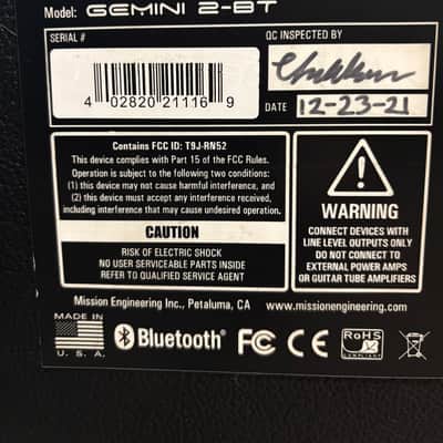 Mission Engineering GM-2 Gemini II stereo 2x12" 220-Watt Guitar Cabinet w/Bluetooth image 3