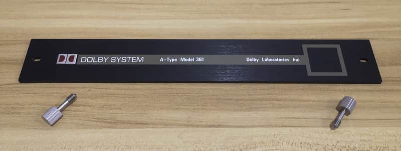 NEW! MINT! Access Plate/Emblem/Thumbscrews for Dolby 361 Noise Reduction Frame image 1