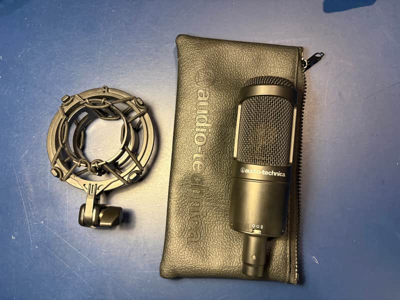 Audio-Technica AT2050 Large Diaphragm Multipattern Condenser Microphone 2010s Black image 1