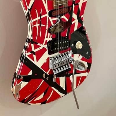 EVH Striped Series Frankie (2020) MINT CONDITION - Red, White, Black Stripes Relic image 9