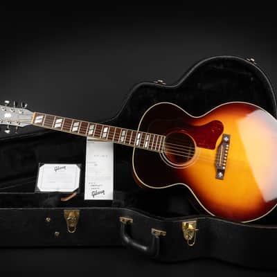 2015 Gibson Custom Shop J-185 Red Spruce - Sunset Burst | USA Mini Jumbo Limited Edition 1 / 75 "AA" Adirondack Spruce Top L.R. Baggs Pickup | CoA OHSC image 2