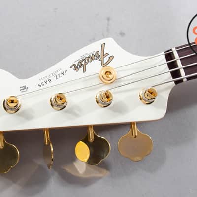 2025 Fender Japan Traditional '60s Jazz Bass – White Pearl w/ Matching Headstock, Gold Hardware (MIJ) image 3